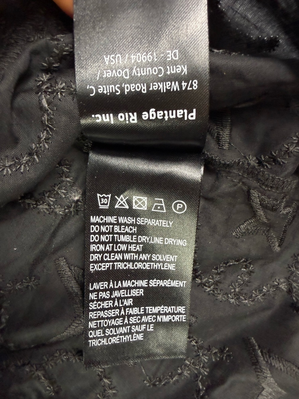 Farm Rio Black 3D Star Blouse - Picture 10 of 10